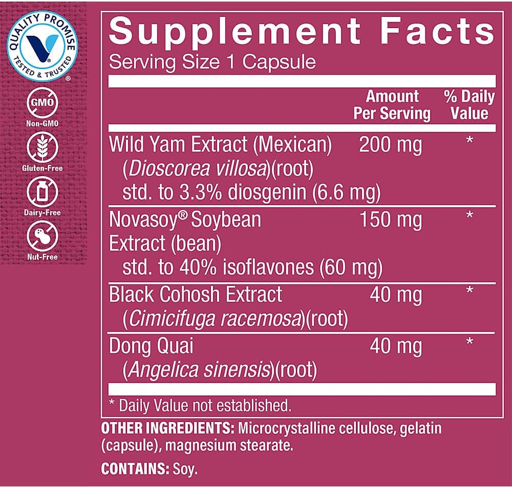 The Vitamin Shoppe Phytoestrogen Complex - One Day (60 Capsules) - görsel 2