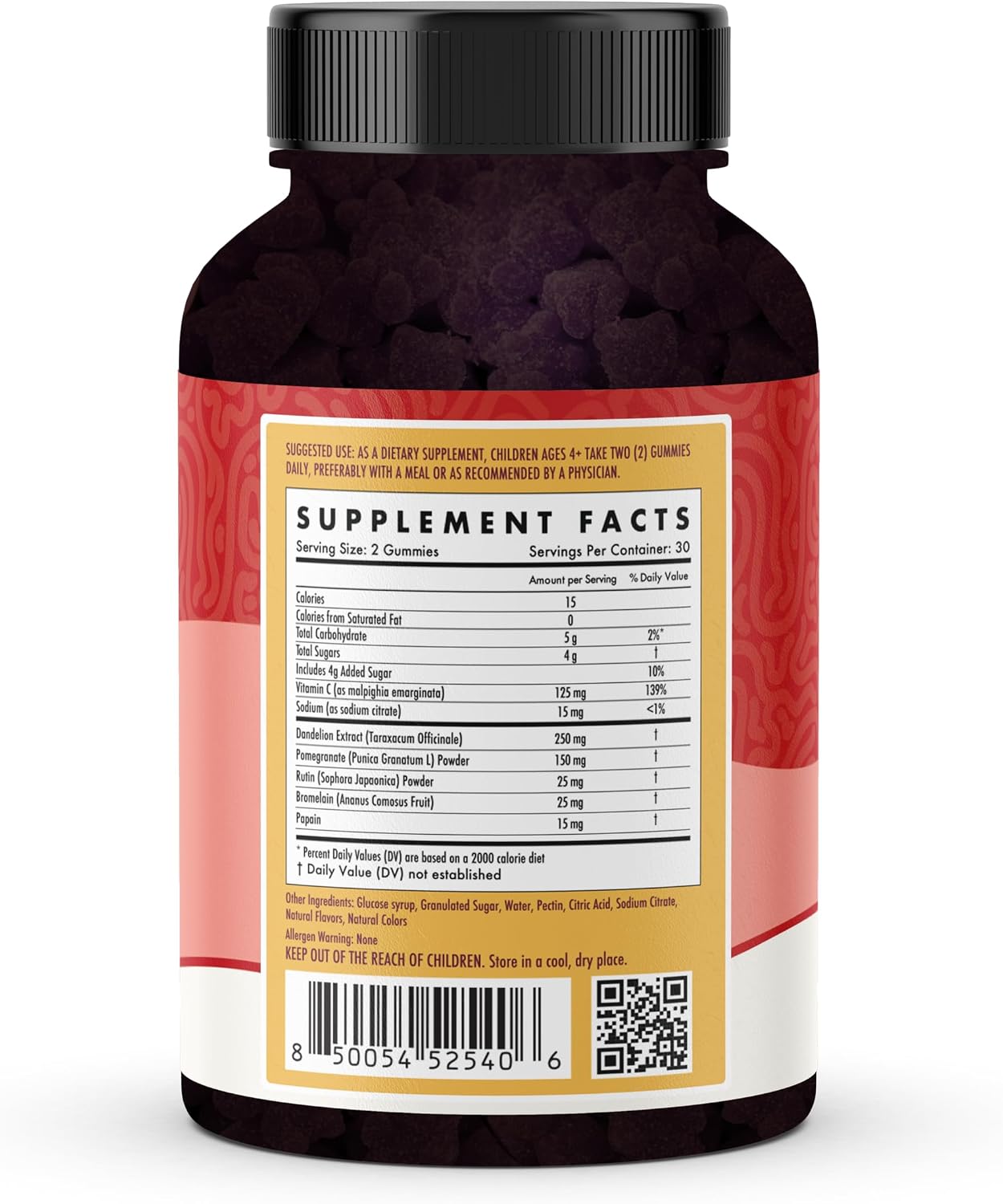 Kids Naturals Spike Support Gummies – Year-Round Wellness with Vitamin C, D & Zinc | 60 Gummies (1 Month Supply) - görsel 3