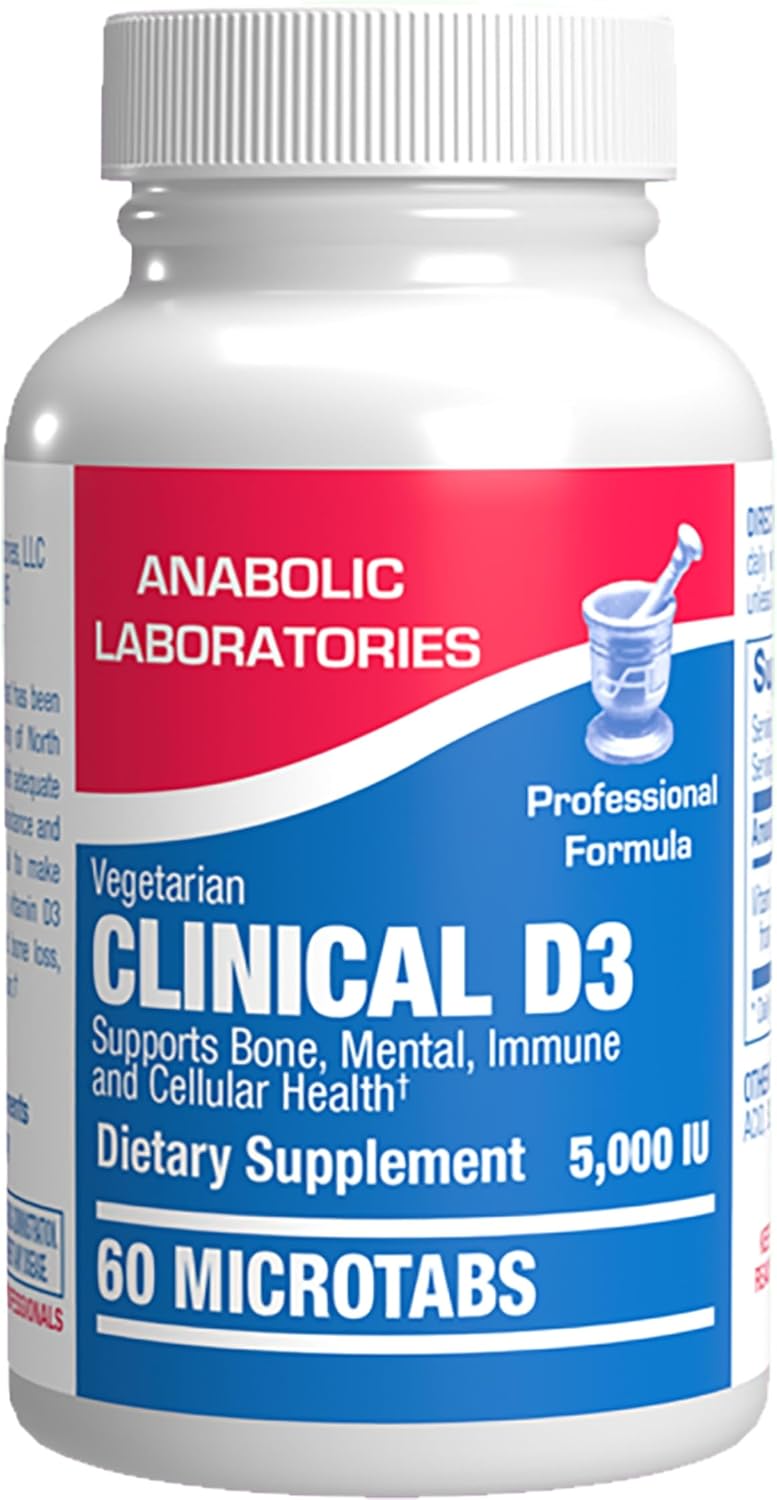 High Strength Vitamin D3 5000 IU - Clinical Formula Vitamin D Supplement for Men and Women - görsel 1