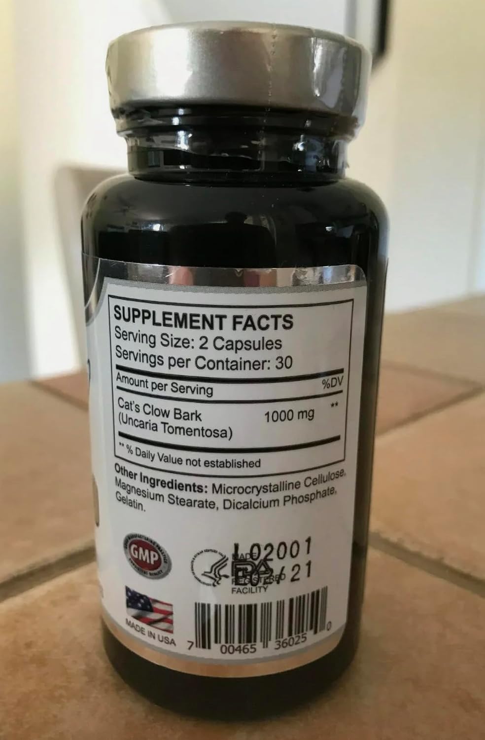 Cat's Claw 1000 mg Capsules | 60 Count | Joint and Immune Support Supplement - görsel 3