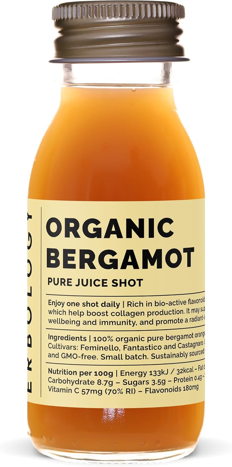 Erbology 100% Organic Bergamot Juice – 12 Daily Shots (60ml) - görsel 1