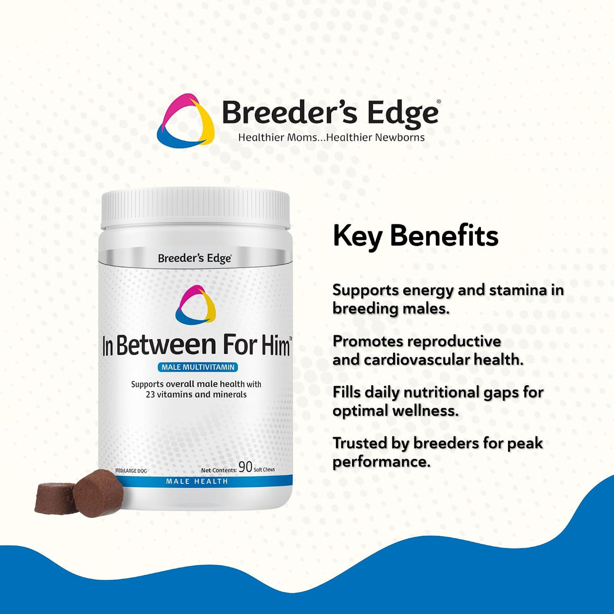 Breeder’s Edge In Between For Him – Daily Multivitamin for Male Dogs and Cats, 90 Count - görsel 2