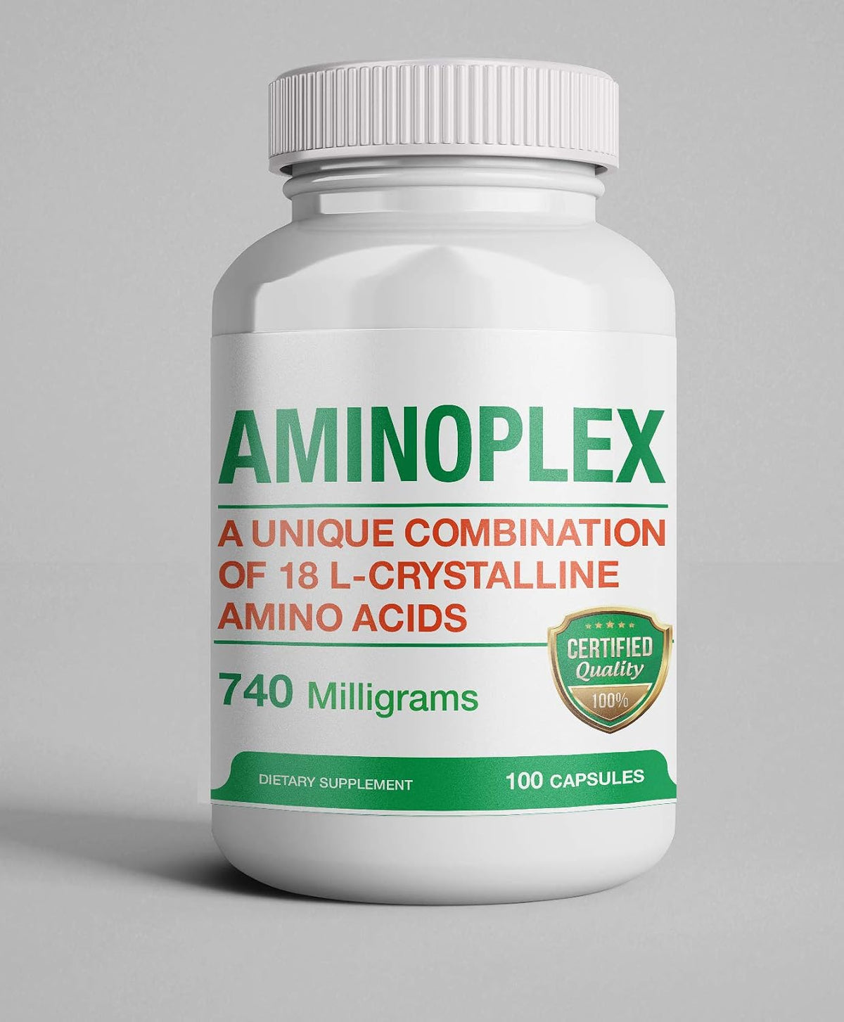 AminoVirox AMINOPLEX 740mg – Amino Acid Supplement for Metabolic Support (100 Capsules) - görsel 2