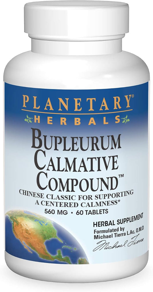 Planetary Herbals Bupleurum Calmative Compound Tablets, 60 Count