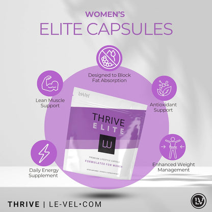 Le-Vel Thrive Elite Lifestyle Capsules - Food Supplement for Women, 60 Capsules