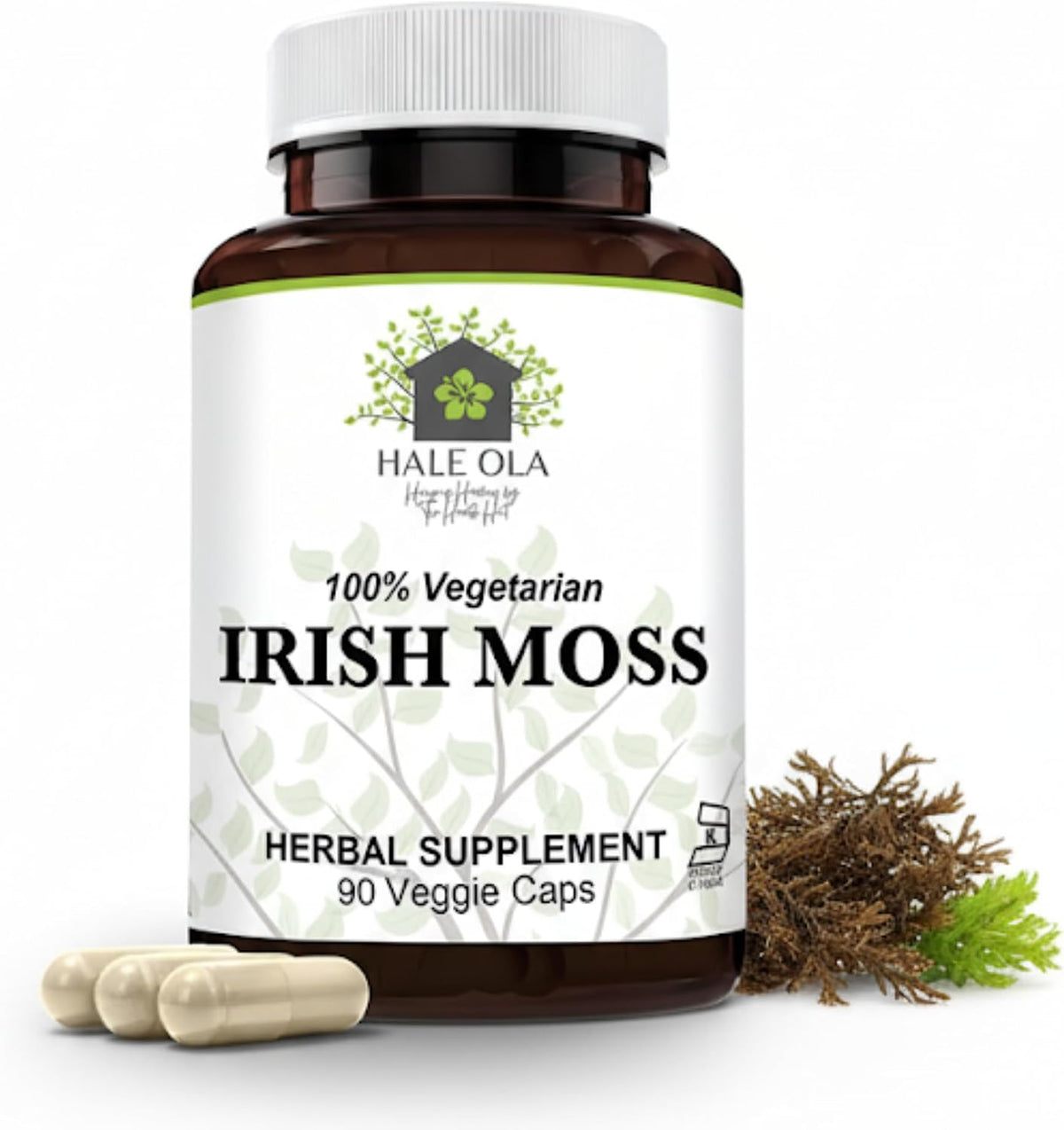 Hale Ola Irish Sea Moss Capsules – 450mg Vegan Supplement - görsel 1