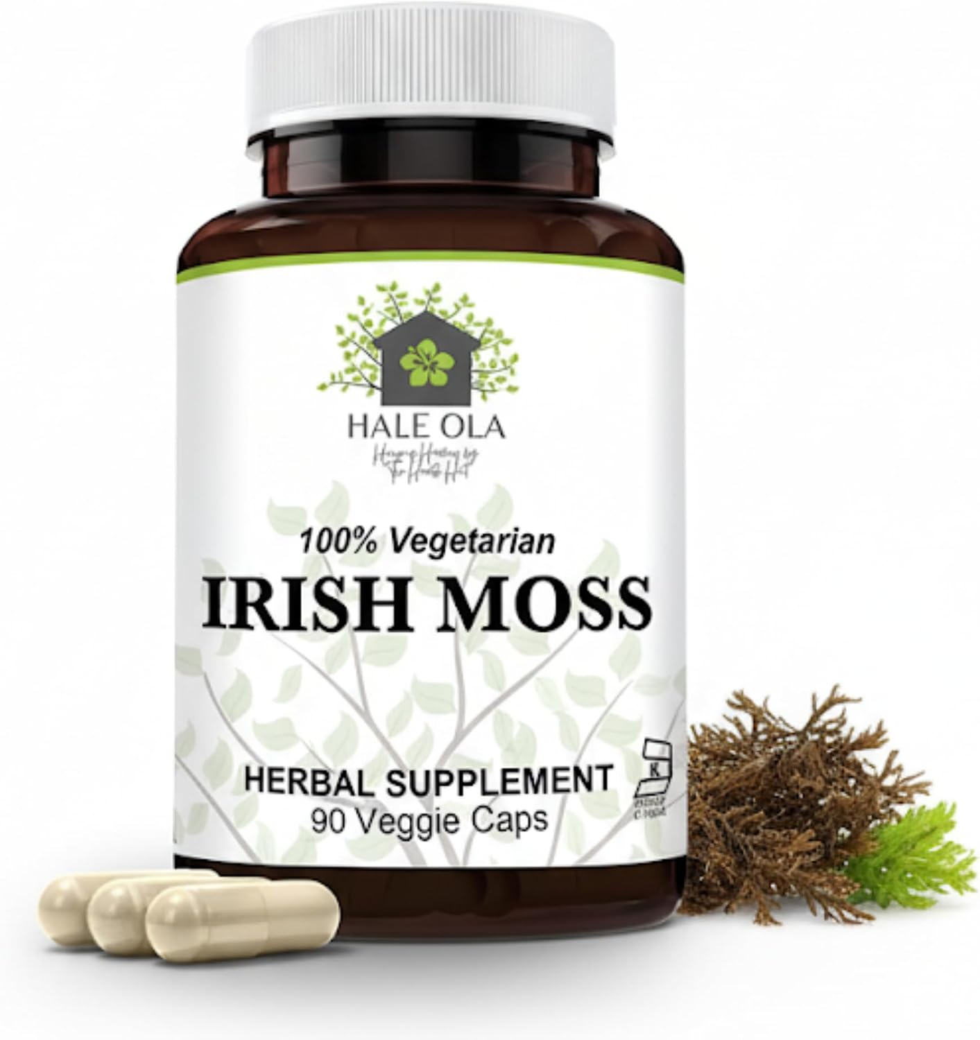 Hale Ola Irish Sea Moss Capsules – 450mg Vegan Supplement - görsel 1