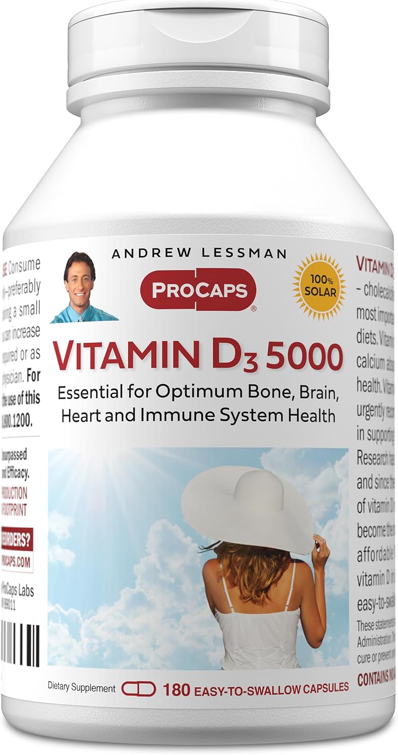 ANDREW LESSMAN Vitamin D3 10,000 IU, 360 Capsules – High Potency Support for Bones and Immunity - görsel 10