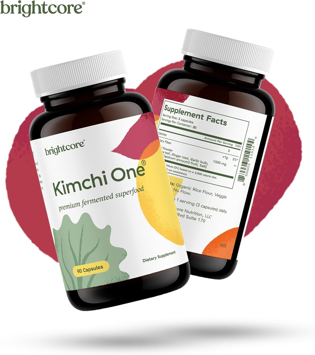 Brightcore Nutrition Kimchi One – Fermented Kimchi Powder Capsules (90 Count) - görsel 8