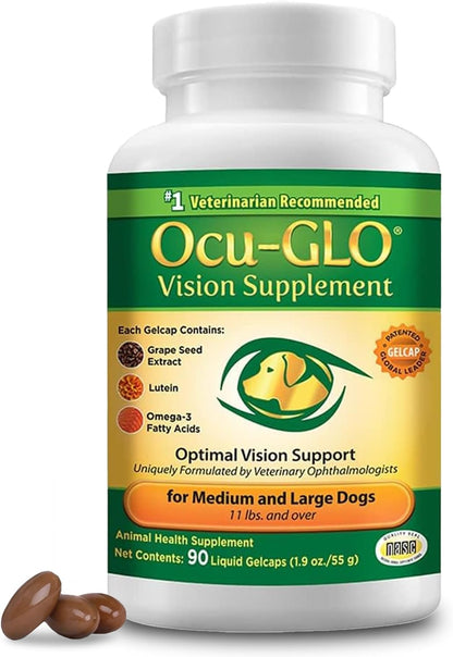 Ocu-GLO Vision Supplement for Medium to Large Dogs (5+ kg) - 90 Count