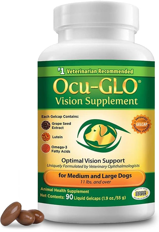 Ocu-GLO Vision Supplement for Medium to Large Dogs (5+ kg) - 90 Count