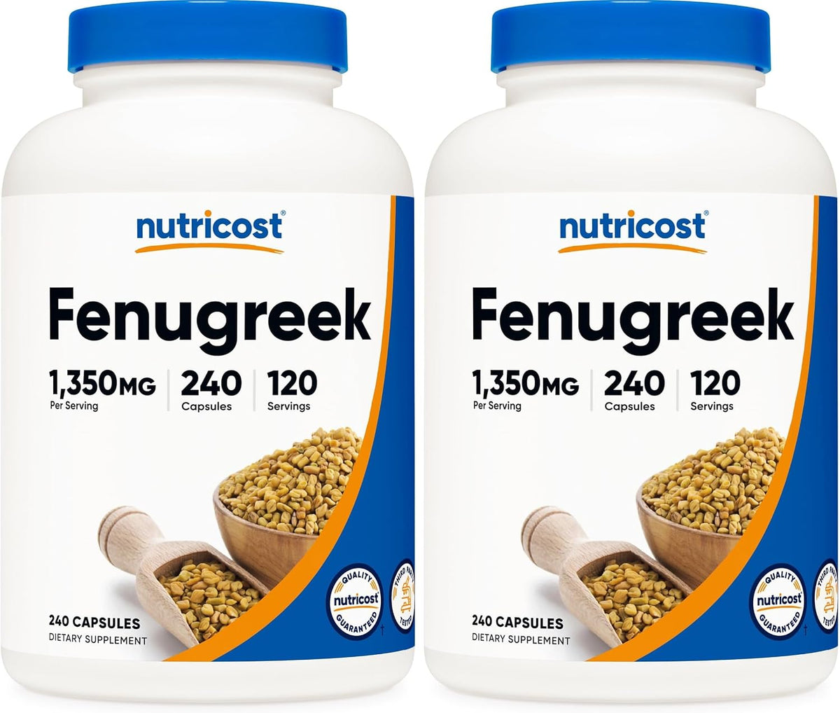 Nutricost Fenugreek Seed 1350mg, 240 Capsules - görsel 8