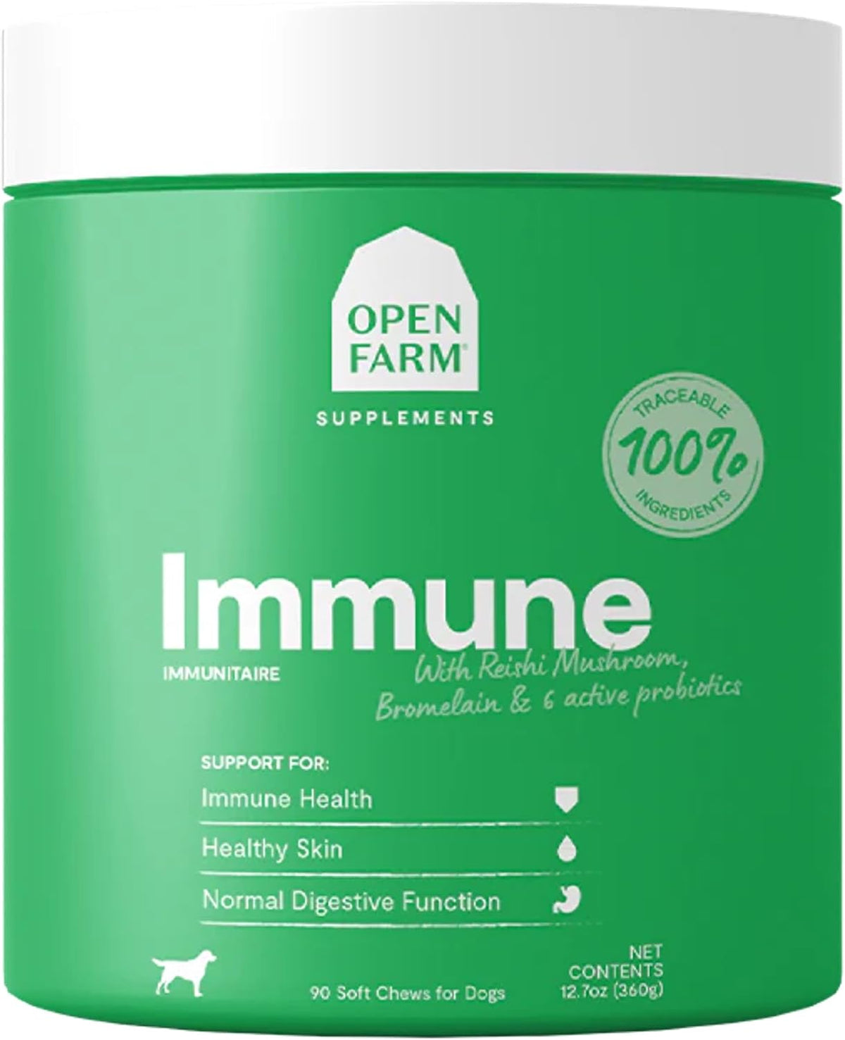Open Farm Probiotic Chews, Dog Supplement, 90 Count - görsel 6