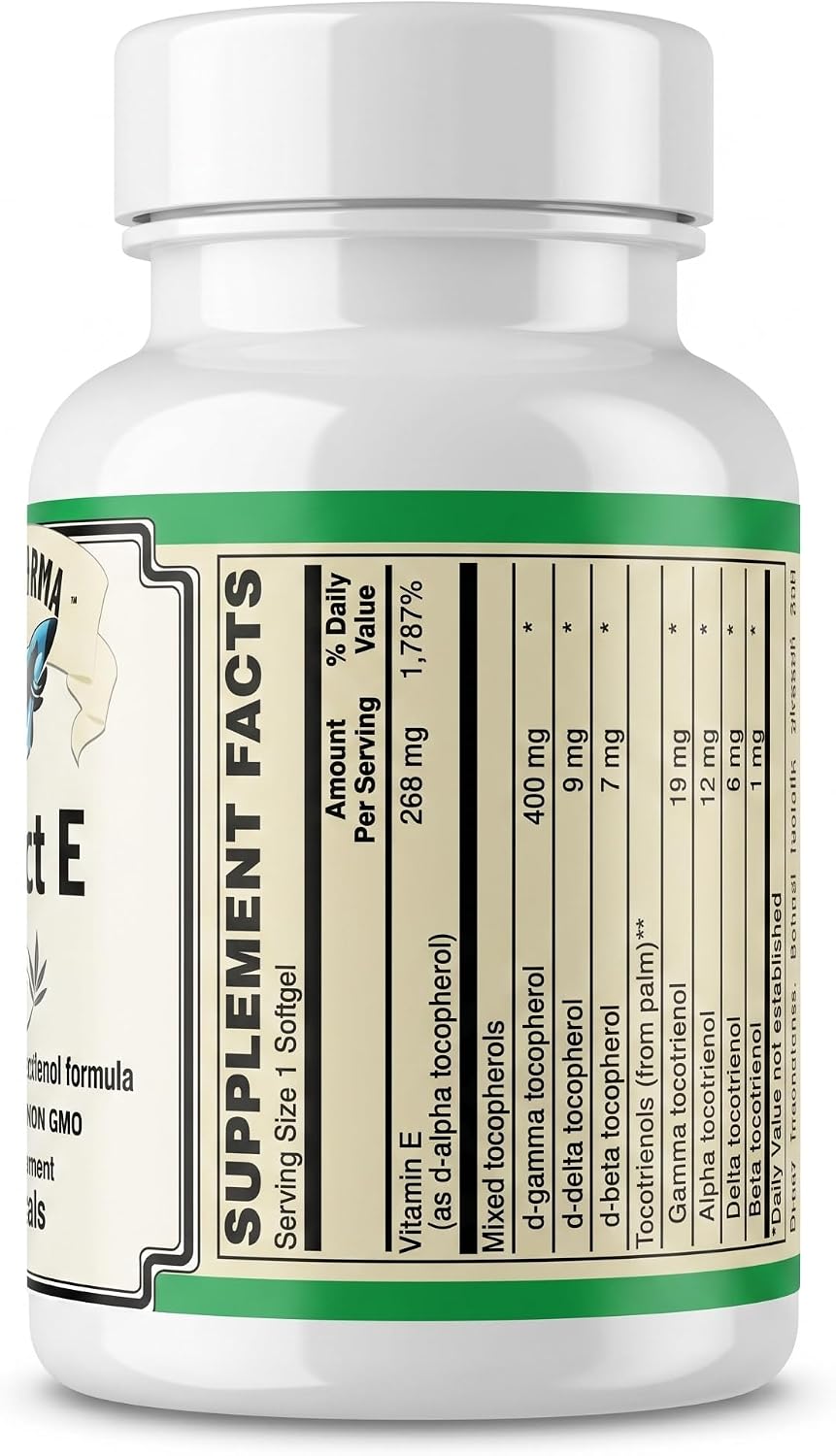 Perfect E - Patented EVNol® Full Spectrum Tocotrienol Complex (268mg - 400 IU) - 30 Softgels - görsel 4