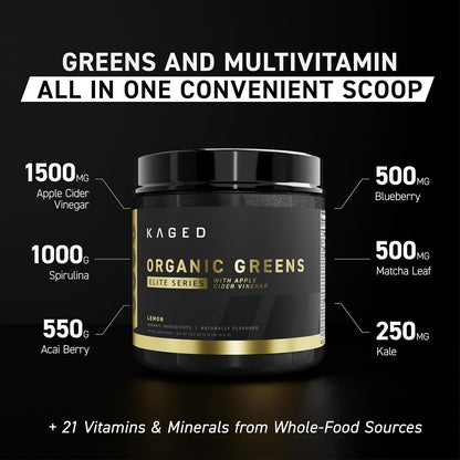 Kaged Organic Greens Elite - Superfood – Athletes and Active Individuals: Increased physical demands raise the – Image 2