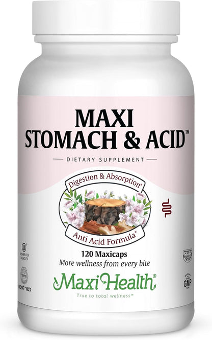 Maxi Health Stomach Soothe – Full Spectrum Acid Soothe Formula – 120 Capsules