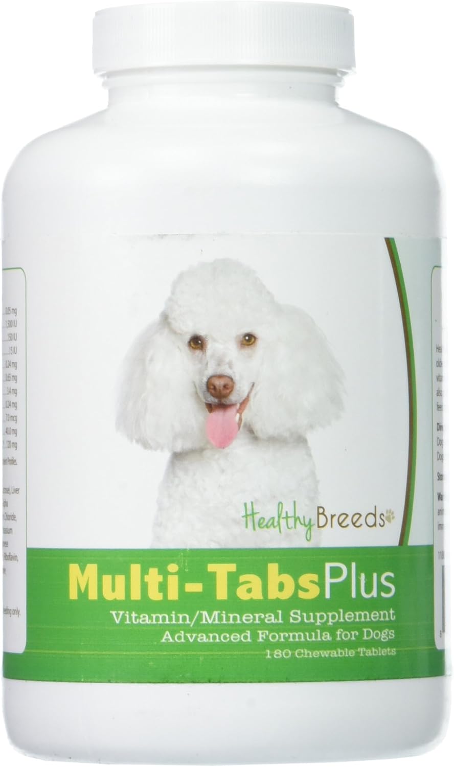 Healthy Breeds Toy Poodle Multi-Tabs Plus Chewable Tablets, 180 Count - görsel 1
