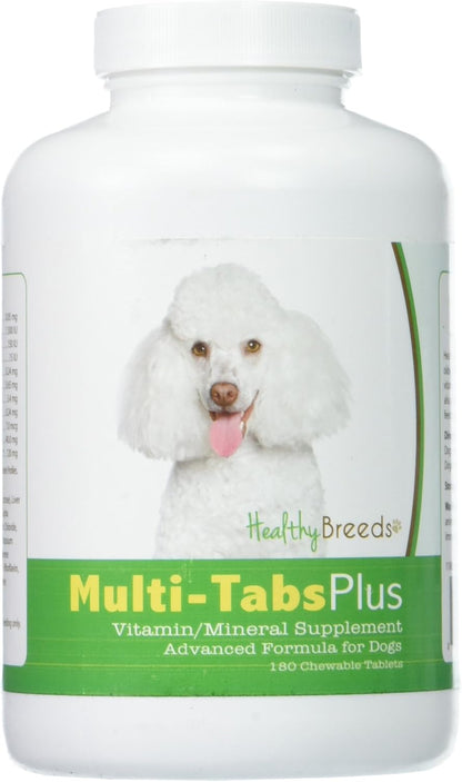 Healthy Breeds Toy Poodle Multi-Tabs Plus Chewable Tablets, 180 Count