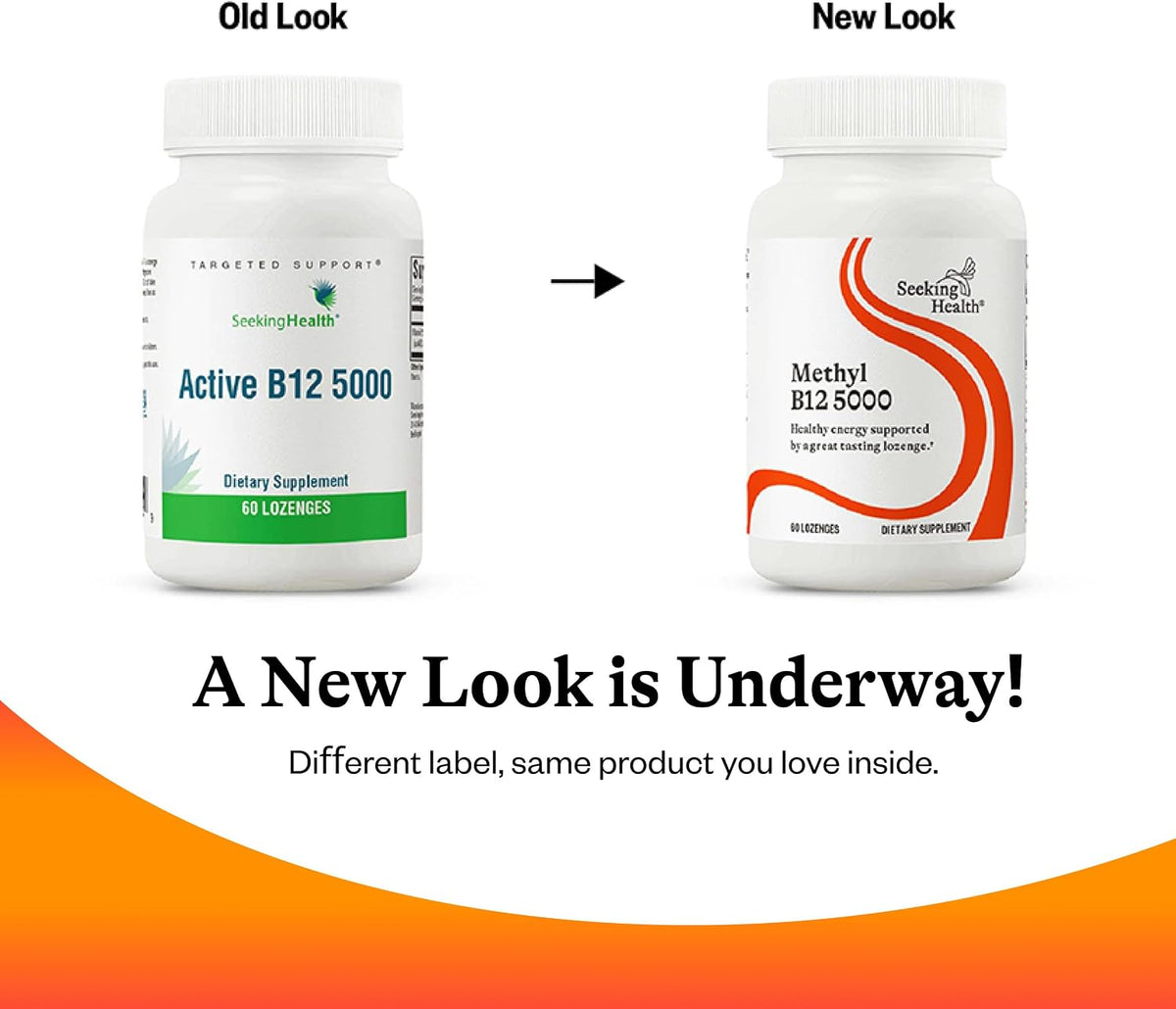 Seeking Health Methyl B12 5000 – 5000 mcg B12 as Adenosylcobalamin and Methylcobalamin, Potent Formula Supports Healthy Metabolism, Methylation, Cognitive Health, Vegan and Vegetarian (60 Lozenges) - görsel 7