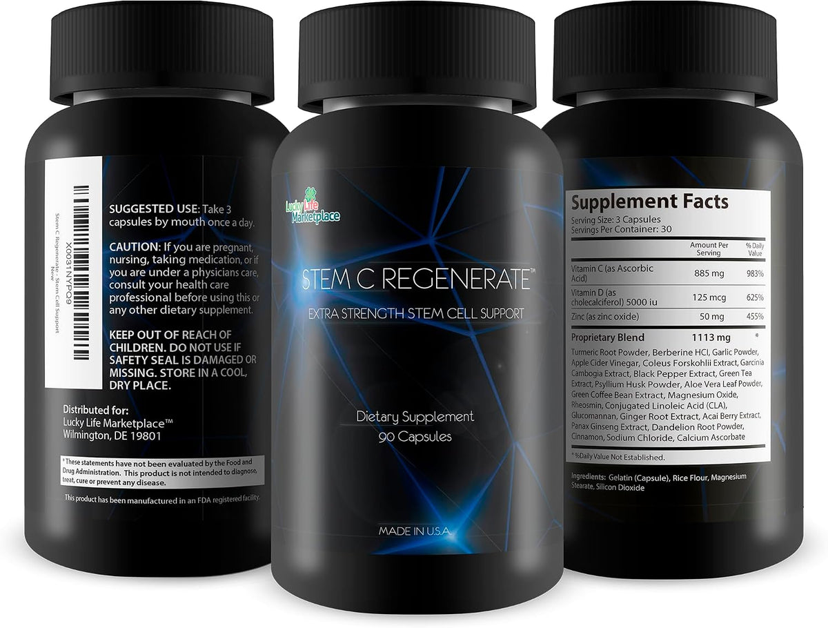 Stem C Regenerate – Natural Stem Cell Support Supplement - görsel 4