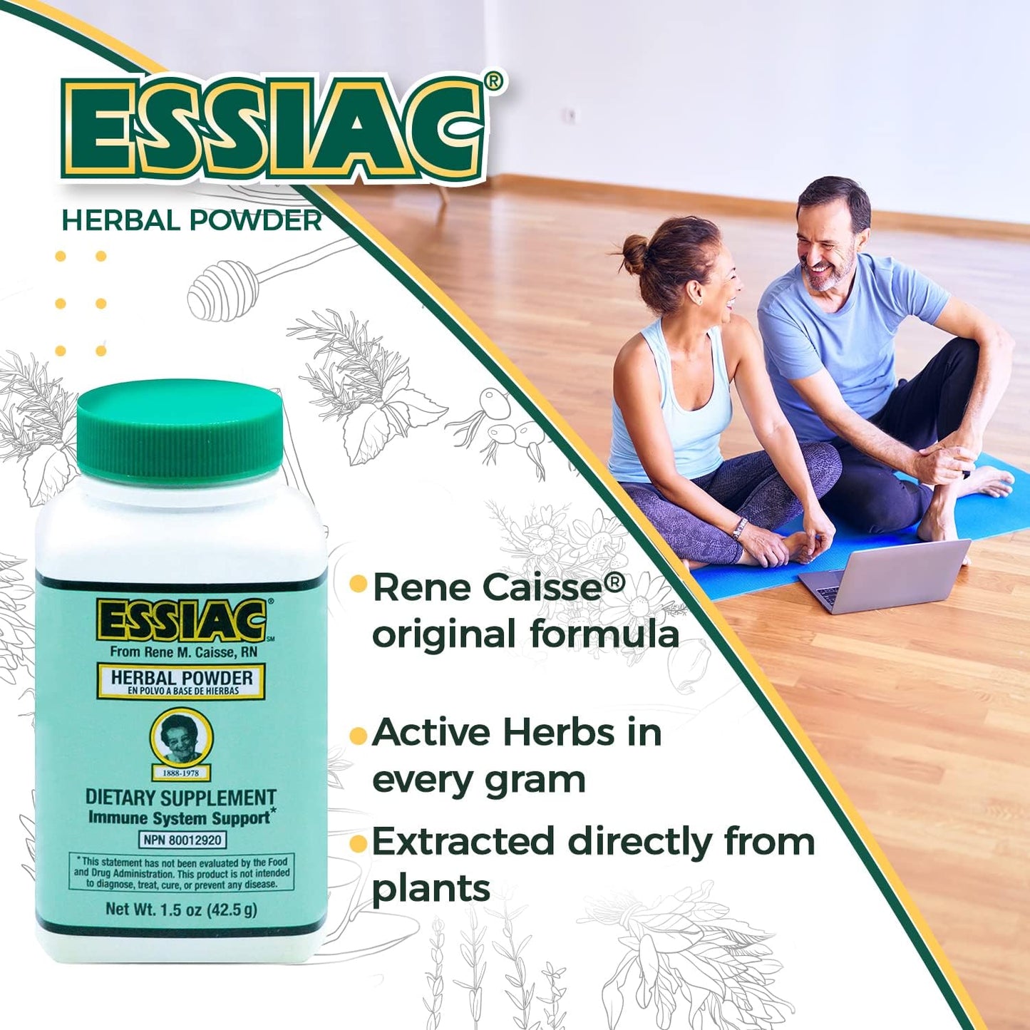 Essiac Original Herbal Tea Powder – 42g Bottle - görsel 2