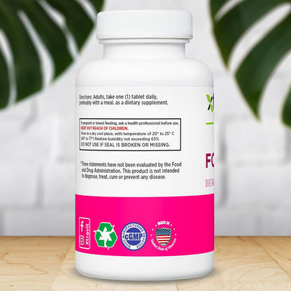 Xtravit Folic Acid Food Supplement – 800 mcg, 60 Tablets