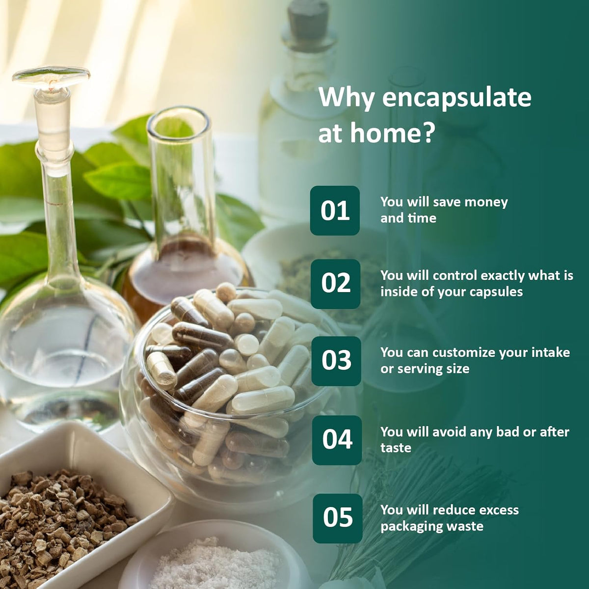 Capsule Depot Size 00 Empty Vegetarian Capsules (HPMC) – 100 Capsules - görsel 3