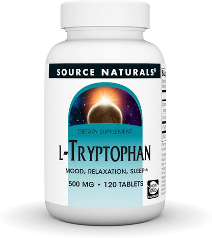 Source Naturals L-Tryptophan 500mg - 120 Tablets