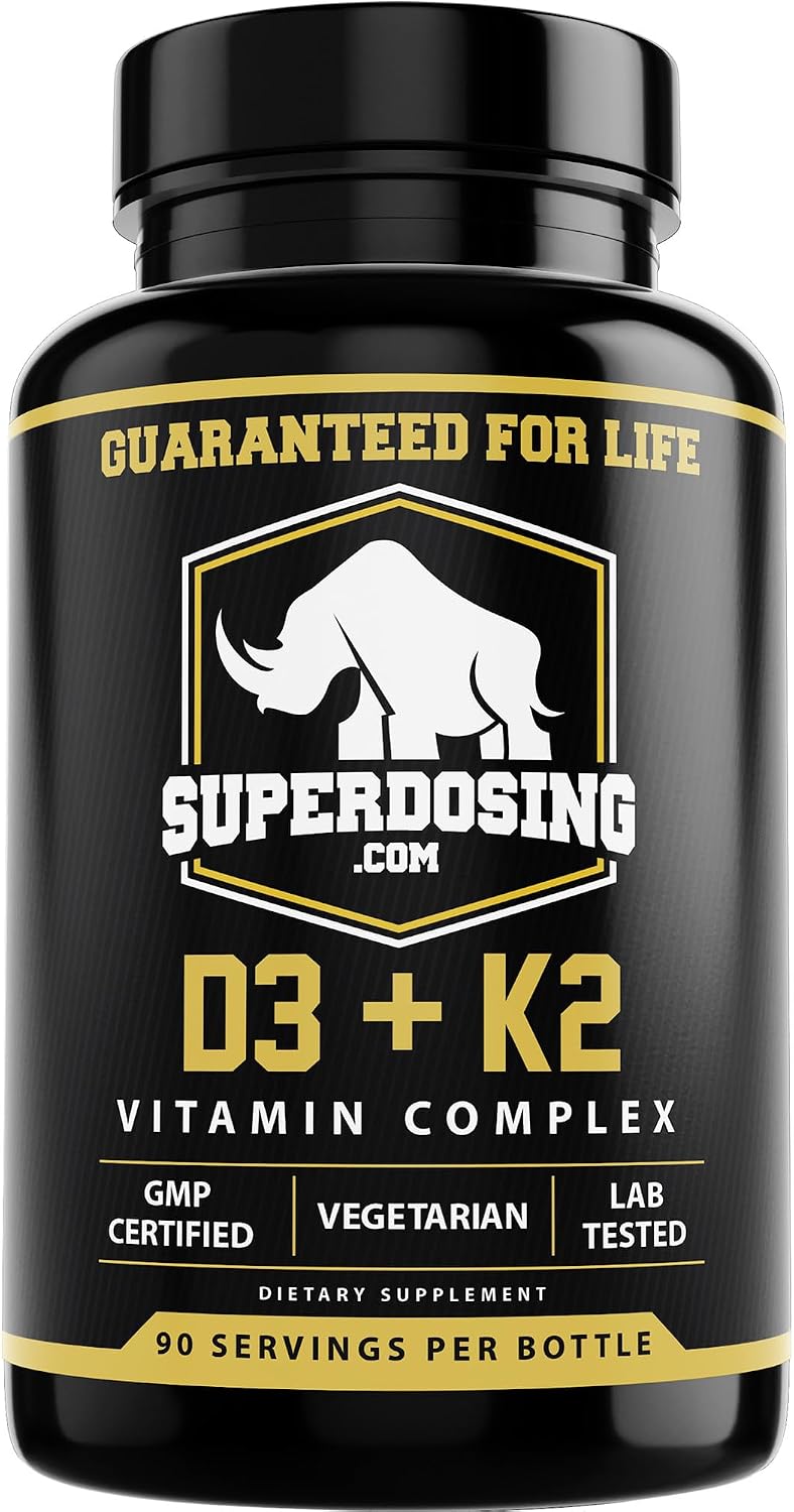 Best Value Max Strength 10,000 IU Vitamin D3 and 1,500 mcg Vitamin K2 (MK4) Food Supplement - görsel 1