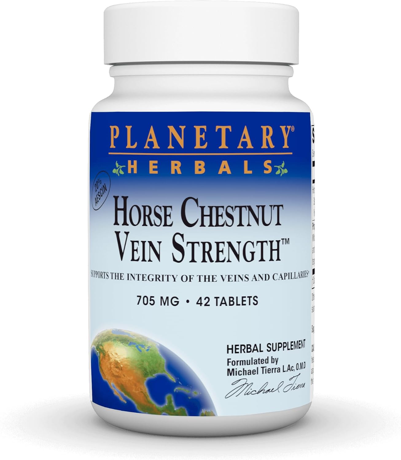 Planetary Herbals Horse Chestnut Vein Strength, 705 mg - 42 Tablets - görsel 1