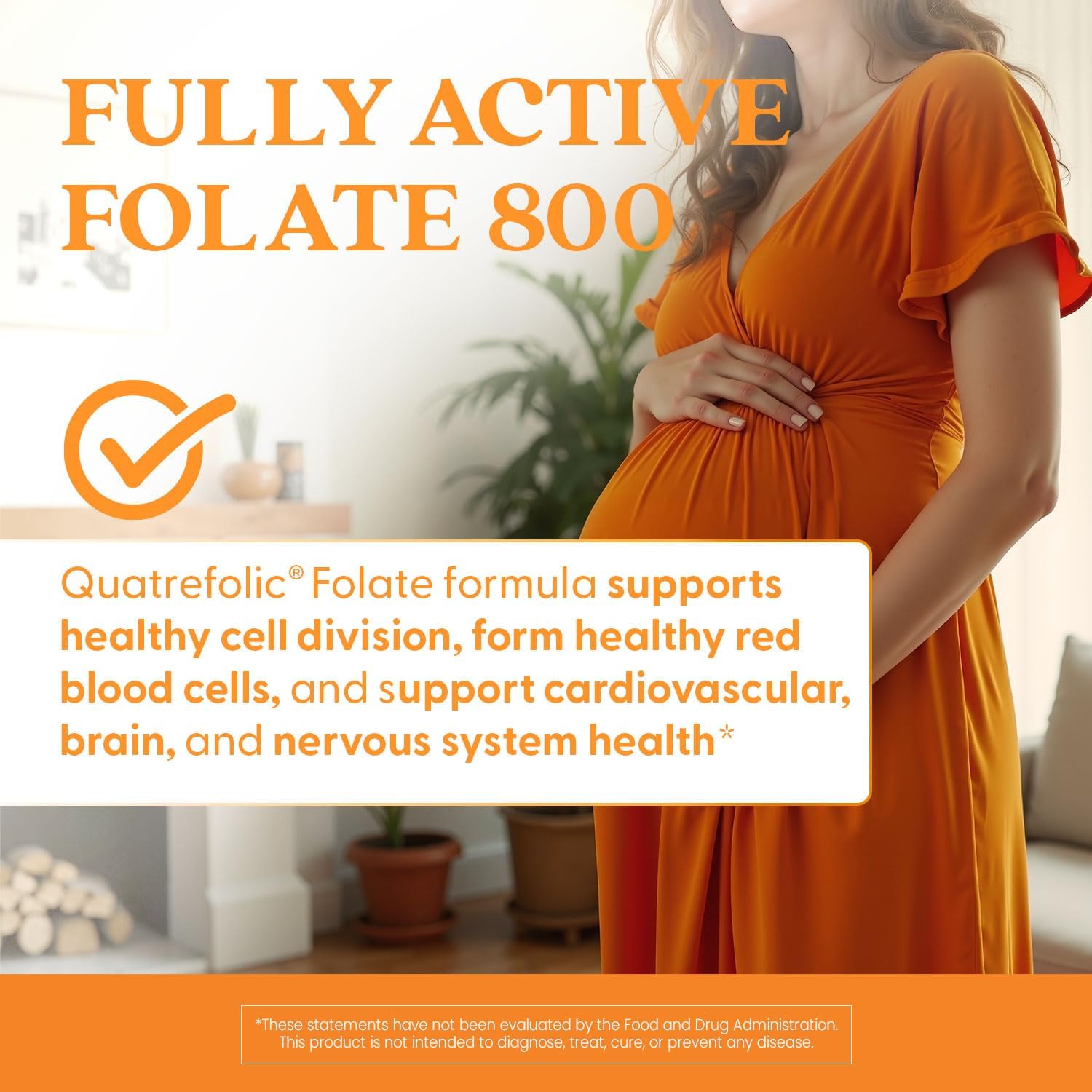 Doctor's Best Folate Supplement 800 mcg – Methylated Folate (5-MTHF) – Fully Active – 60 Vegan Capsules - görsel 6