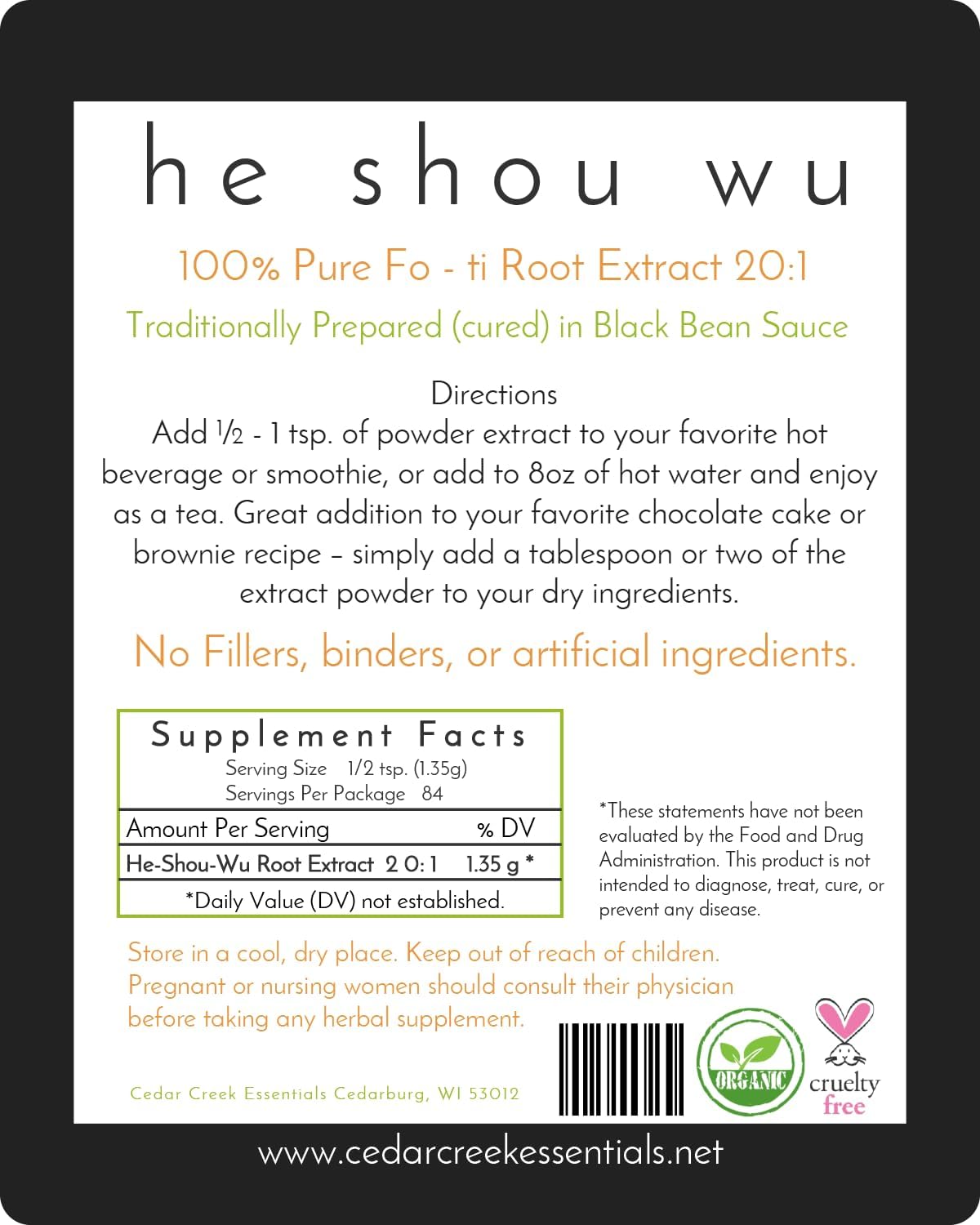 Fo-ti Root Extract Organic He Shou Wu 20:1 Cured Powder Concentrate - görsel 4