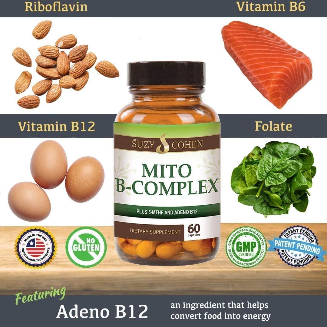 Script Essentials Suzy Cohen Mito B Complex Food Supplement - görsel 2
