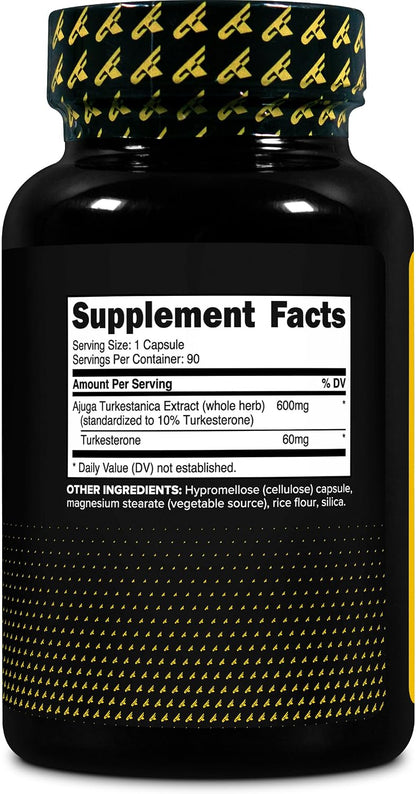 Primaforce Turkesterone 600mg, 90 Capsules - Non-GMO & Gluten-free Supplement
