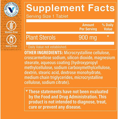 The Vitamin Shoppe Super Phytosterols 900mg, Supports Cardiovascular Health, 90 Tablets