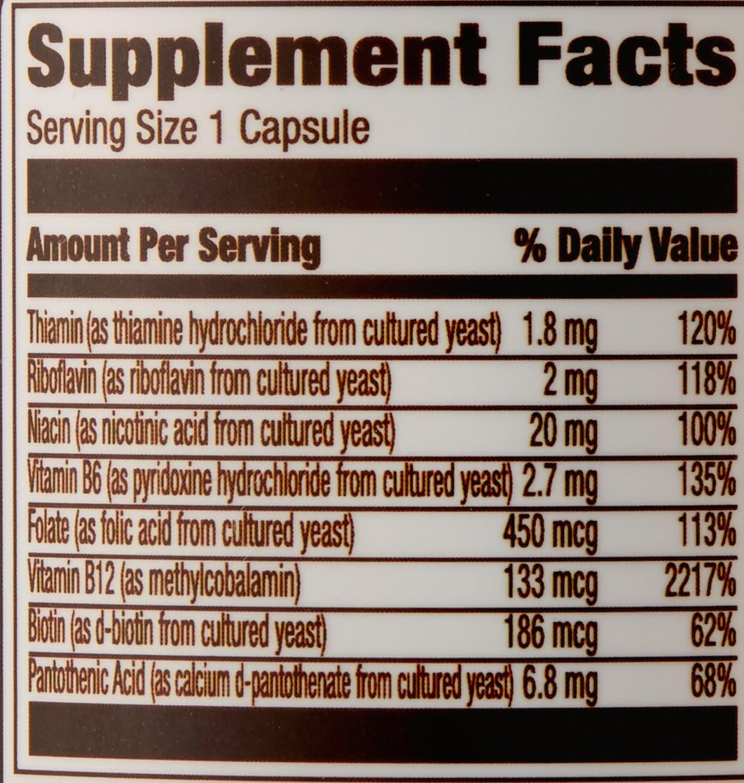 Elements B Complex – High Potency Whole Food Cultured, Vegan – 65 Capsules - görsel 5
