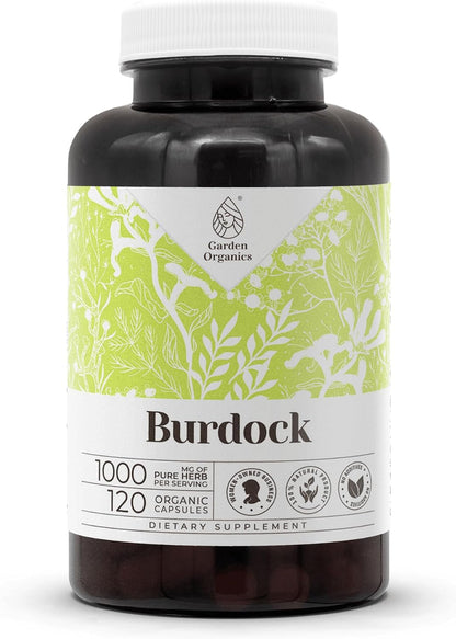 Garden Organics Burdock Root 60 Capsules – High-Potency Herbal Supplement