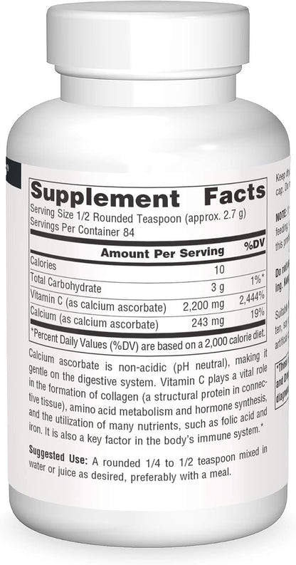 Source Naturals Calcium Ascorbate, Vitamin C Crystals - 227 g