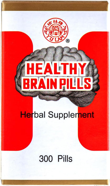 Healthy Brain Pills - Jian Nao Wan Herbal Food Supplement, 300 Pills