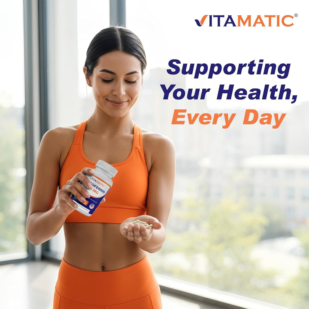 Vitamatic Lactoferrin 250mg – 60 Vegetable Capsules - görsel 7