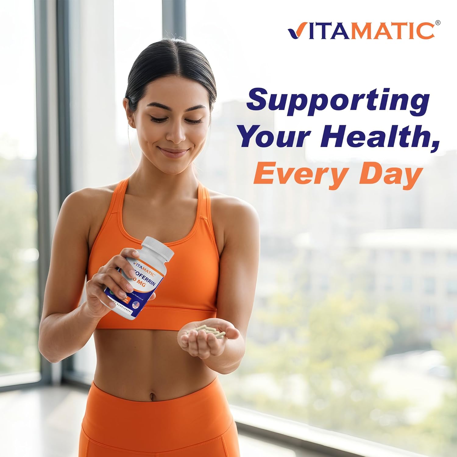 Vitamatic Lactoferrin 250mg – 60 Vegetable Capsules - görsel 7