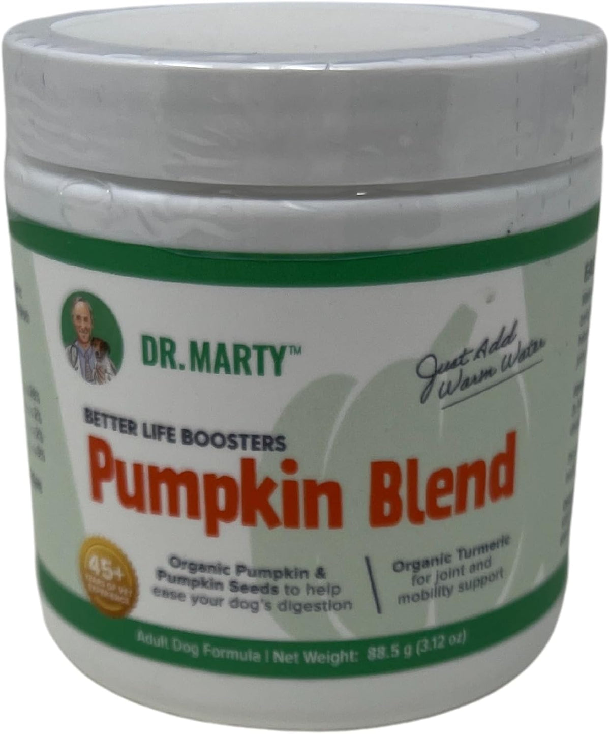 Dr. Marty Better Life Boosters Pumpkin Blend Dog Supplement (3.17 oz) - görsel 1
