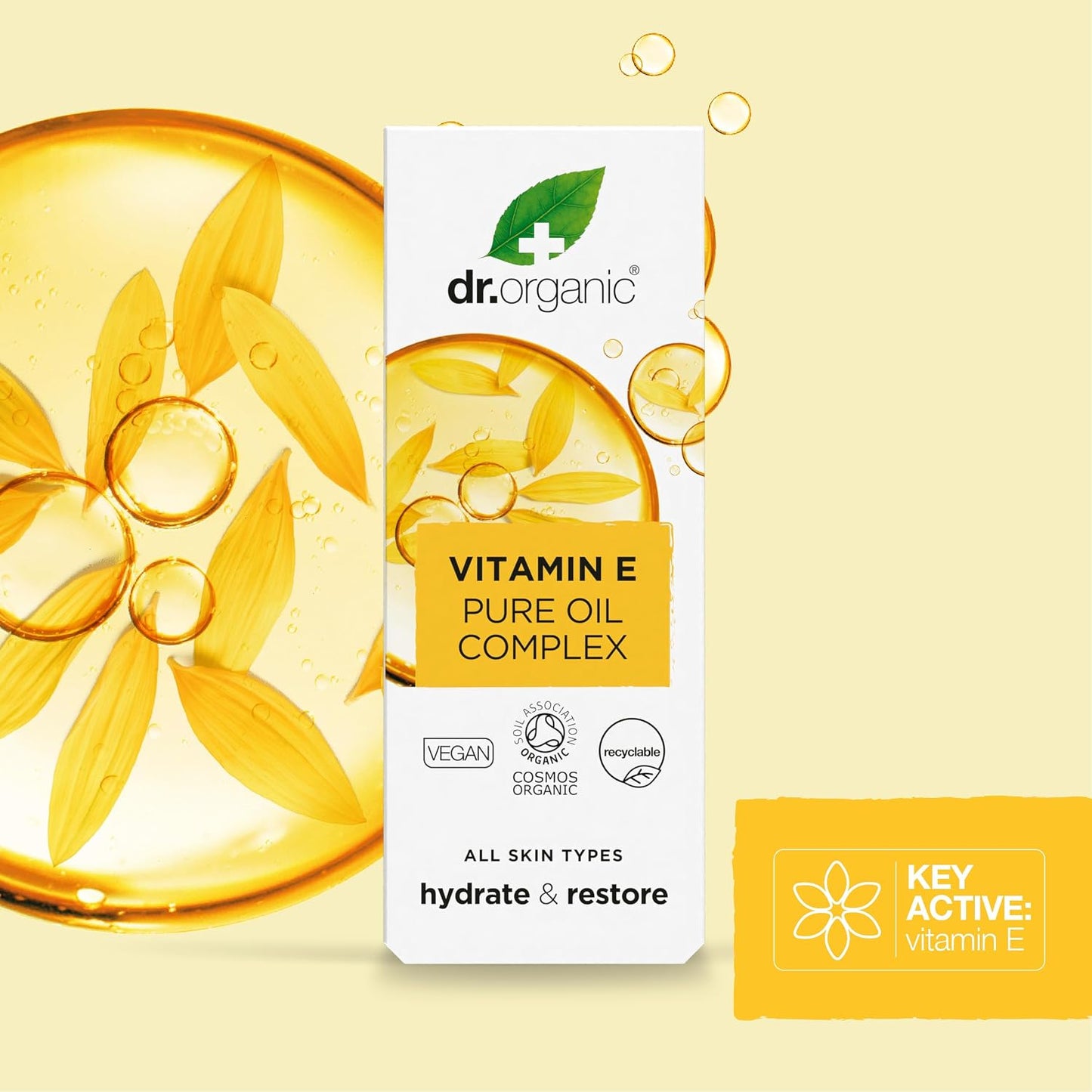 Dr. Organic Vitamin E Pure Oil Complex - Nourishing Body Oil, 50 ml - görsel 5