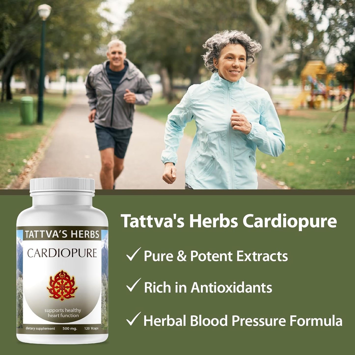 Tattva's Herbs Cardiopure Herbal Ayurvedic Supplement – 240 Vegetarian Capsules - görsel 2