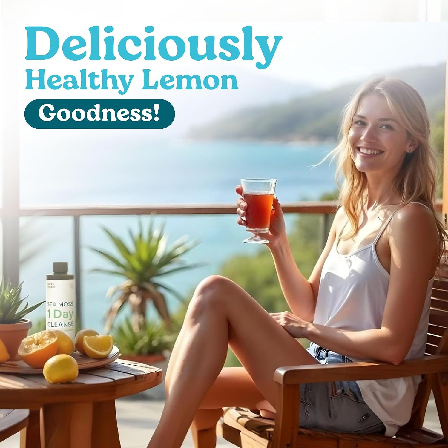 Atlantic Naturals 1 Day Colon Cleanse Detox Drink – Sea Moss Supplement, Gut Health, Lemon Flavour, 237 ml - görsel 7