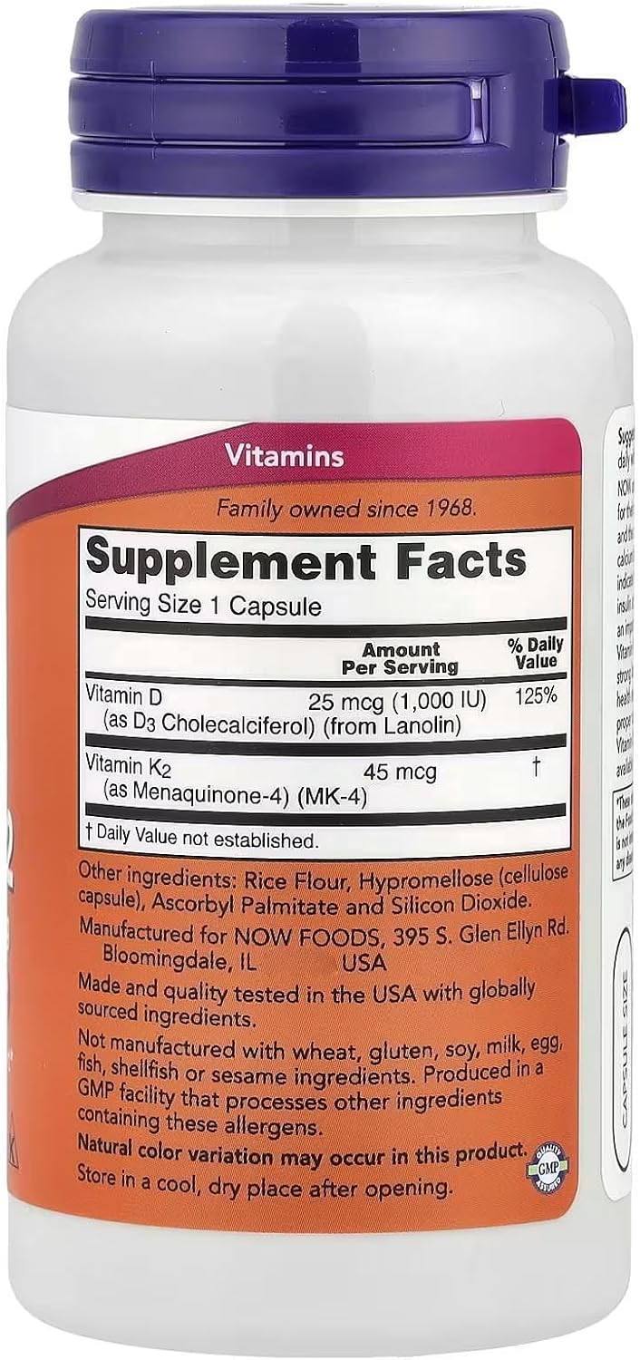 Vitamin D3 & K2 120 VegiCaps (Pack of 2) - görsel 3