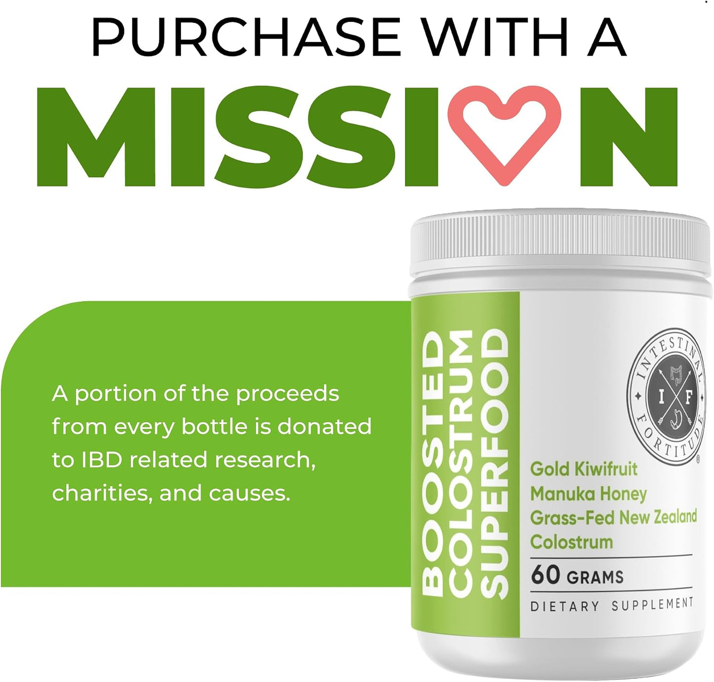 Intestinal Fortitude Boosted Colostrum Superfood Food Supplement - Grass-Fed New Zealand Bovine Colostrum, Gold Kiwifruit, Manuka Honey, 150g - görsel 7