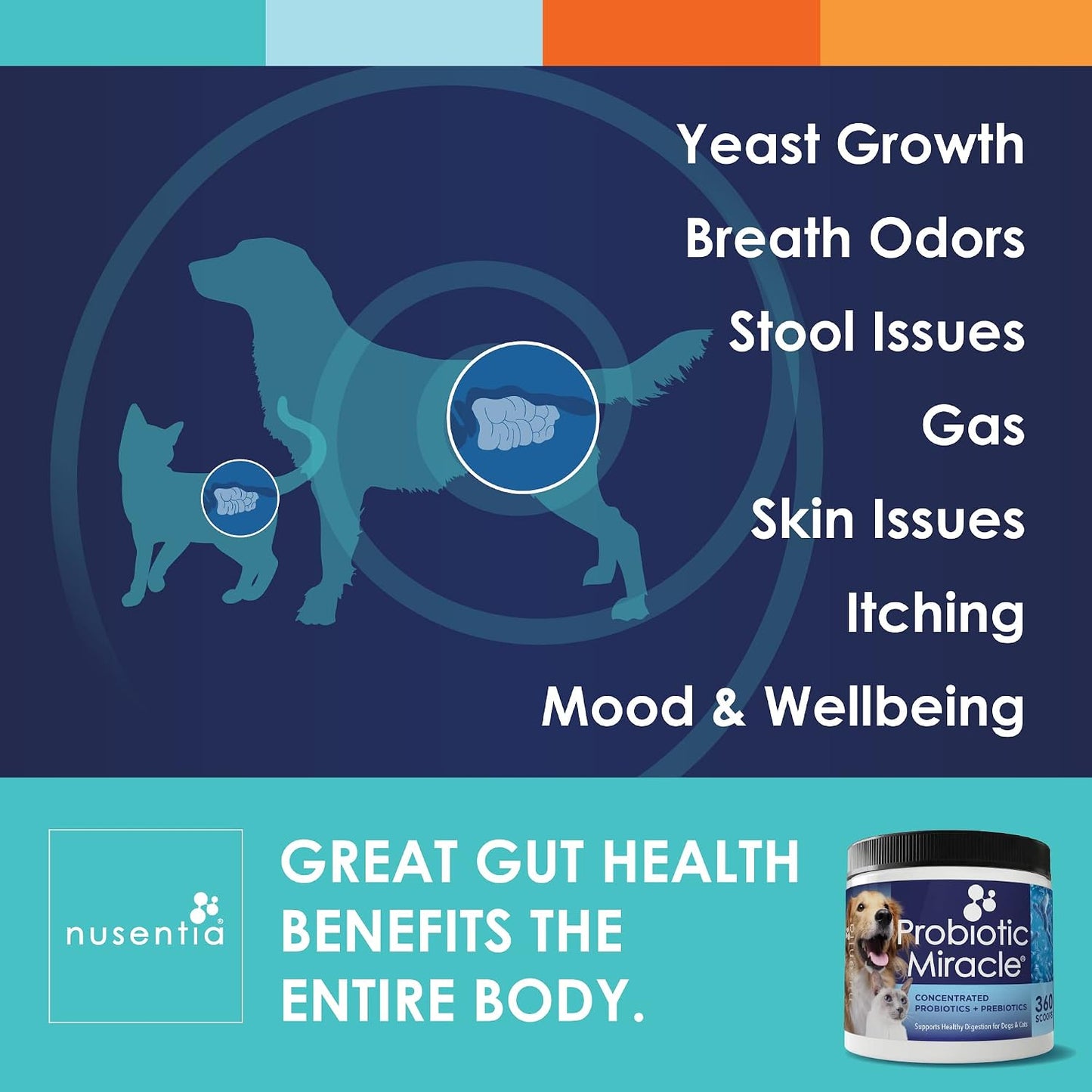 NUSENTIA Probiotic Miracle for Dogs and Cats (3-Pack) - görsel 3