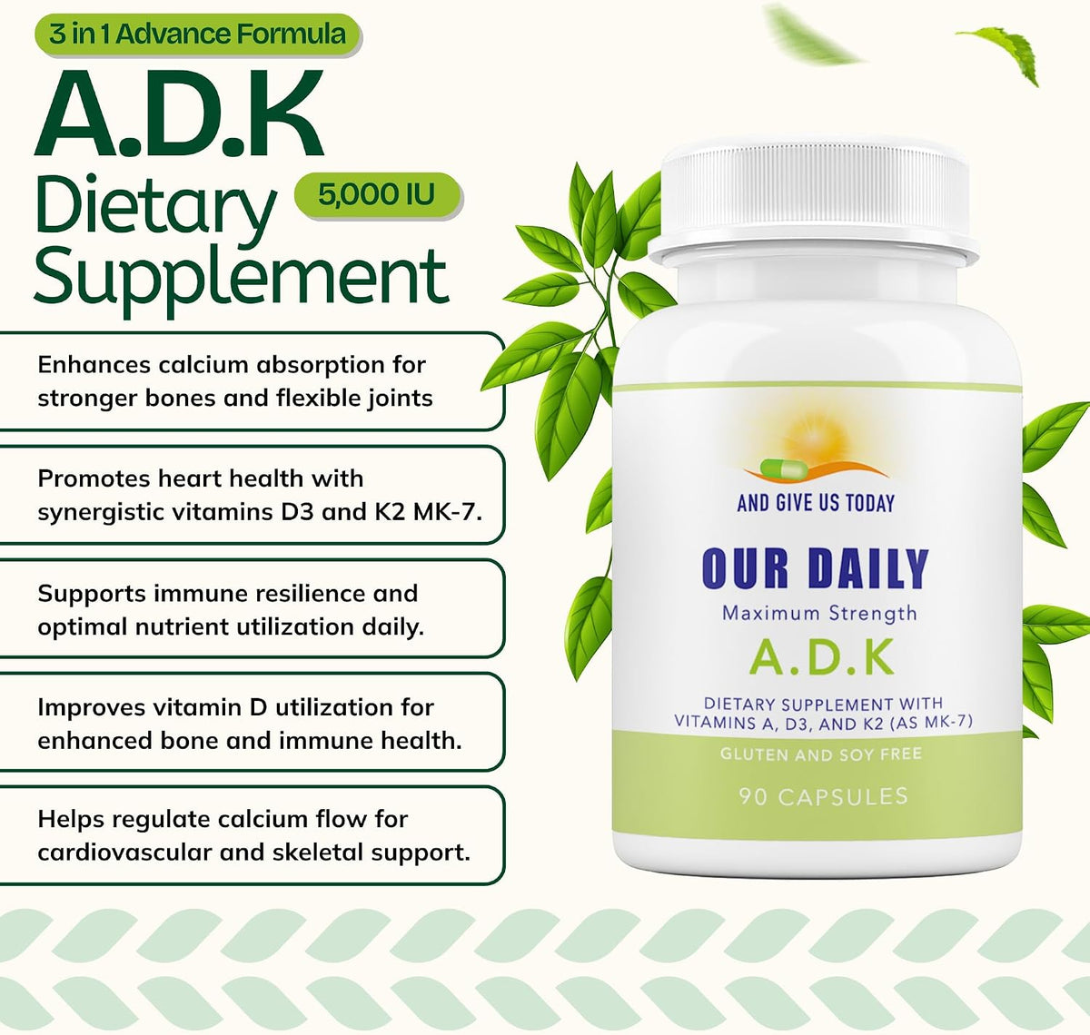 Daily Vites ADK Vitamin Supplement - görsel 2