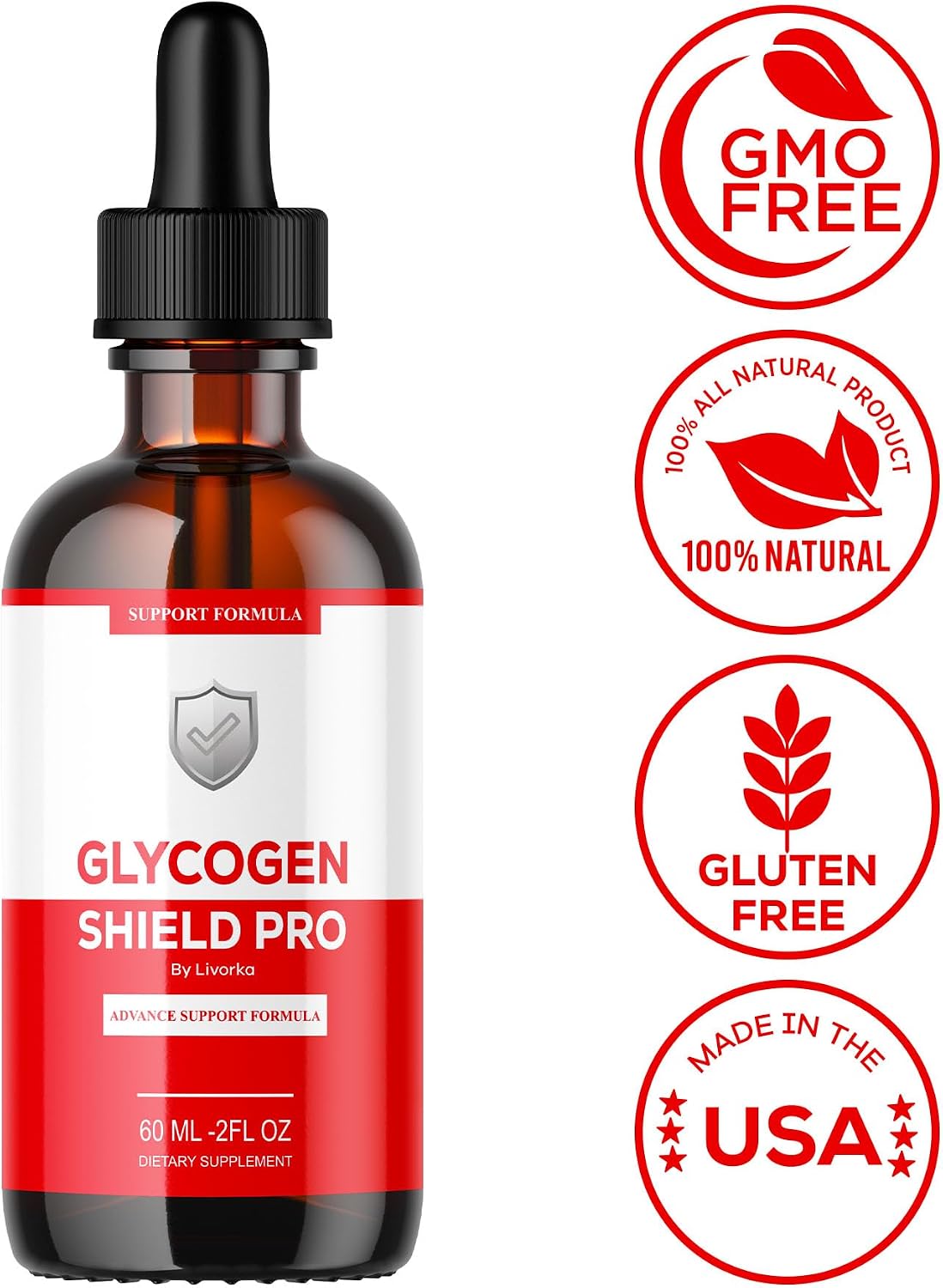 (5 Pack) Glycogen Shield Pro - Glycogen Shield Pro Drops, 5 Bottles for 150 Days - görsel 5